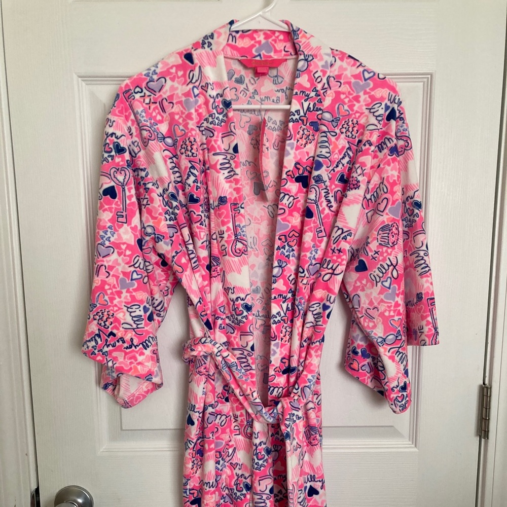 NWT XXS/XS Lilly Pulitzer valentines robe